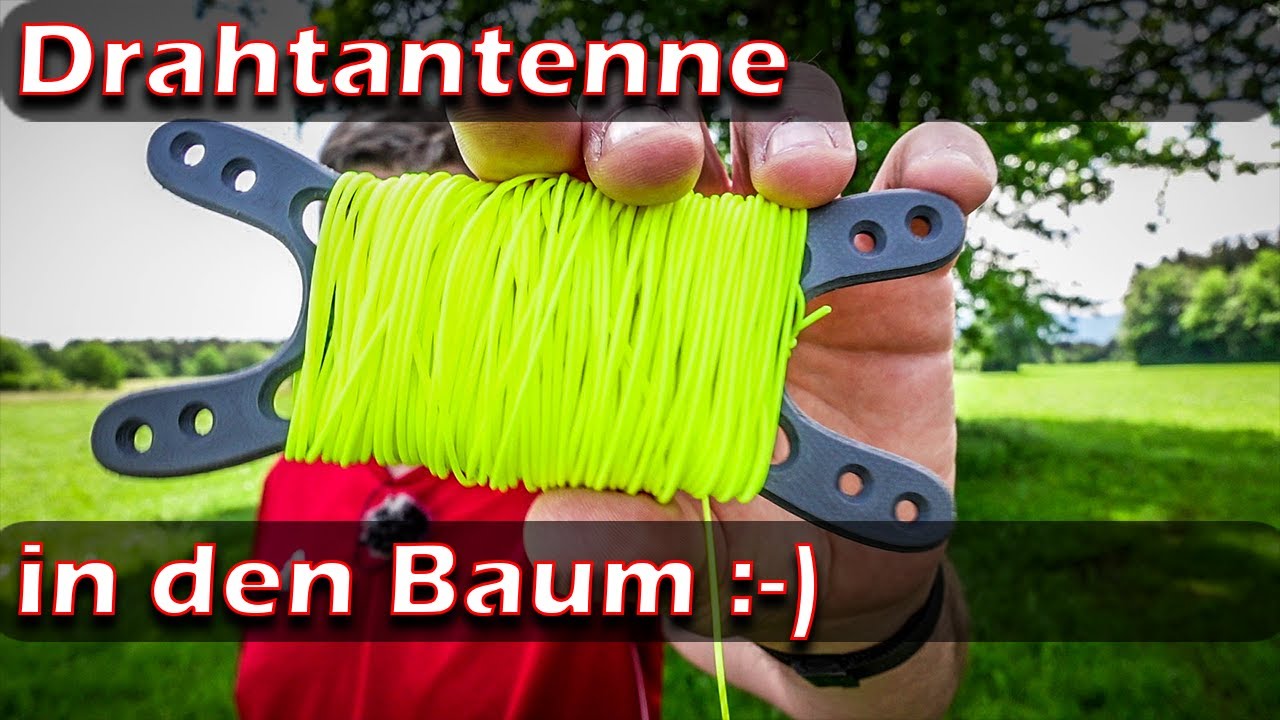 Drahtantenne in den Baum