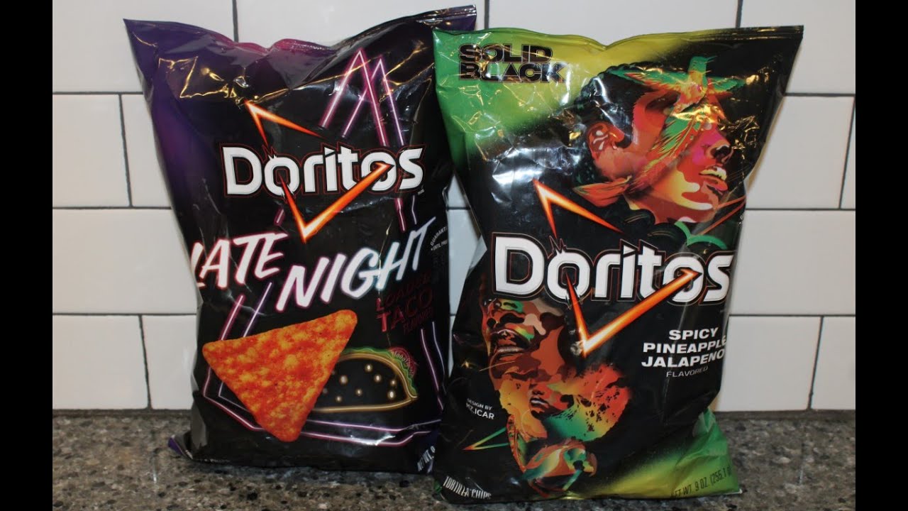 Doritos Tortilla Chips: Late Night Loaded Taco & Spicy Pineapple Jalapeño Review