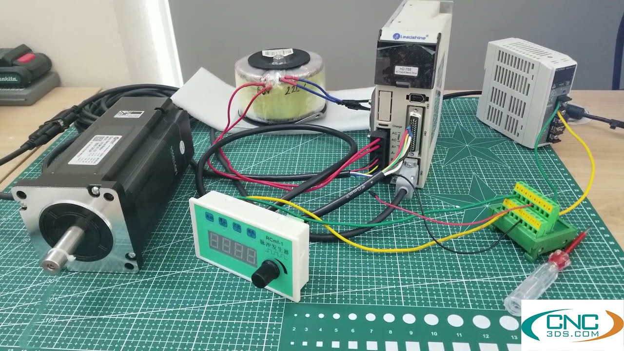 Hướng dẫn kết nối driver  H2-758  HBS758 và Động cơ servo 86HSM85 E1 8.5Nm Leadshine - CNC3DS