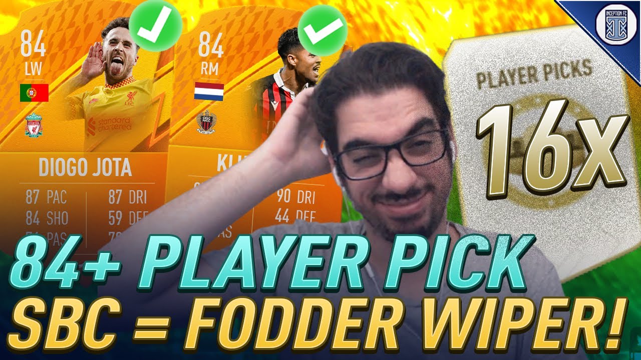 FODDER WIPER SBC?! 🤣 x16 84+ PLAYER PICKS! SBC FIFA 22 ULTIMATE TEAM