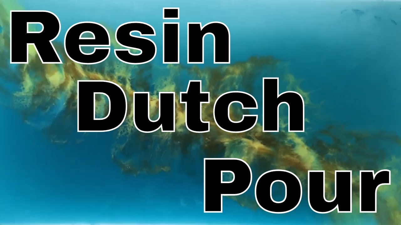 Resin Dutch Pour Using Acrylic Paint as Colorant * Amazing Results