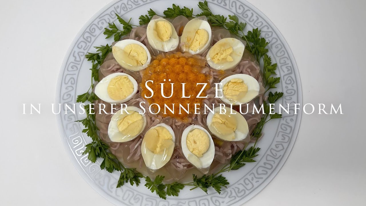 Sülze in unserer neuen Sonnenblumenform