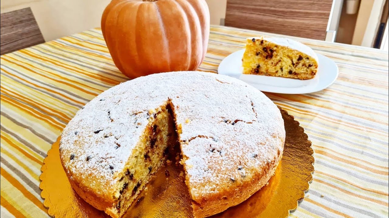 Torta alla zucca e cioccolato - Ricetta autunnale Halloween 🎃