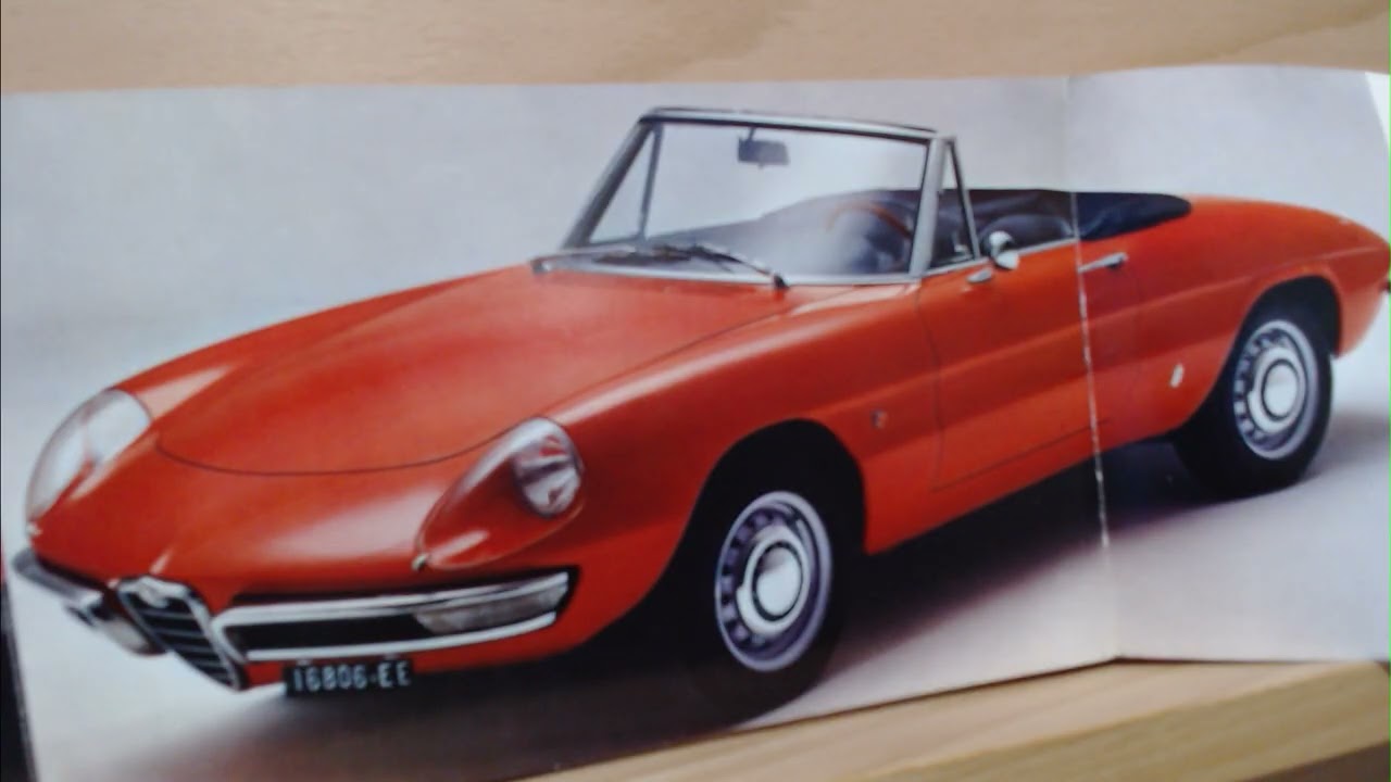 Alfa Romeo 1750 Spider Brochure Review | Classic Italian Roadster History & Specs
