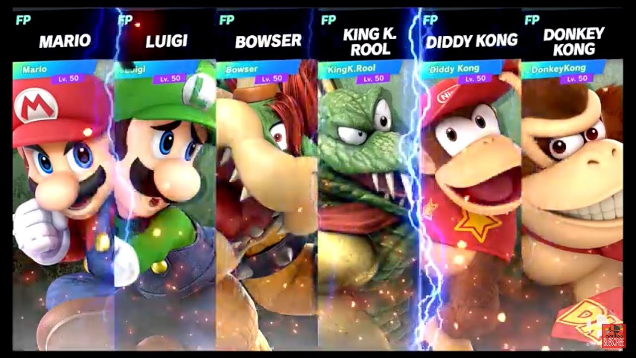 Super Smash Bros Ultimate Amiibo Fights – Request #21063 Battle at Jungle Japes