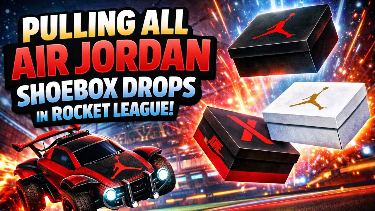 Air Jordan Shoebox&rsquo;s in Rocket league 