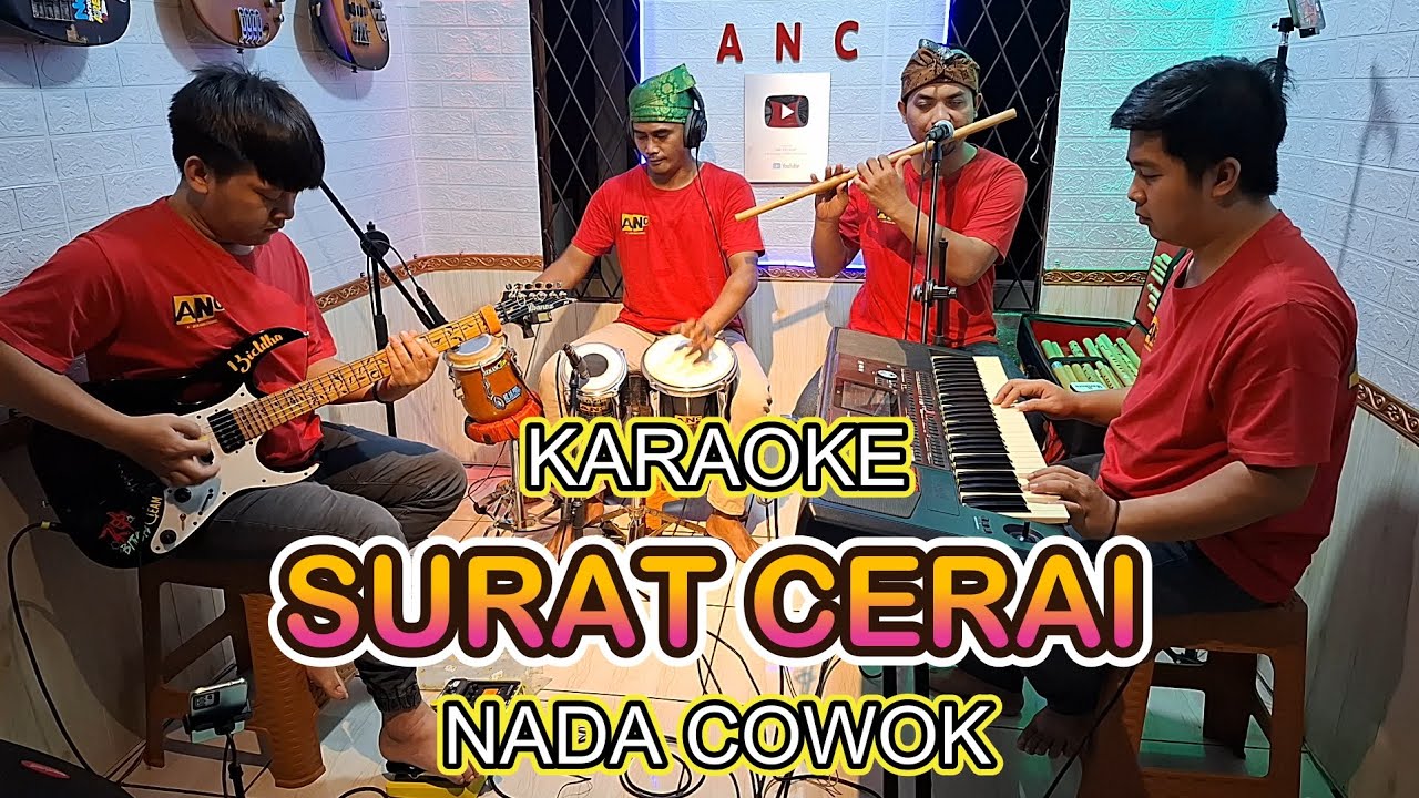 SURAT CERAI KARAOKE NADA COWOK ELVY SUKAESIH