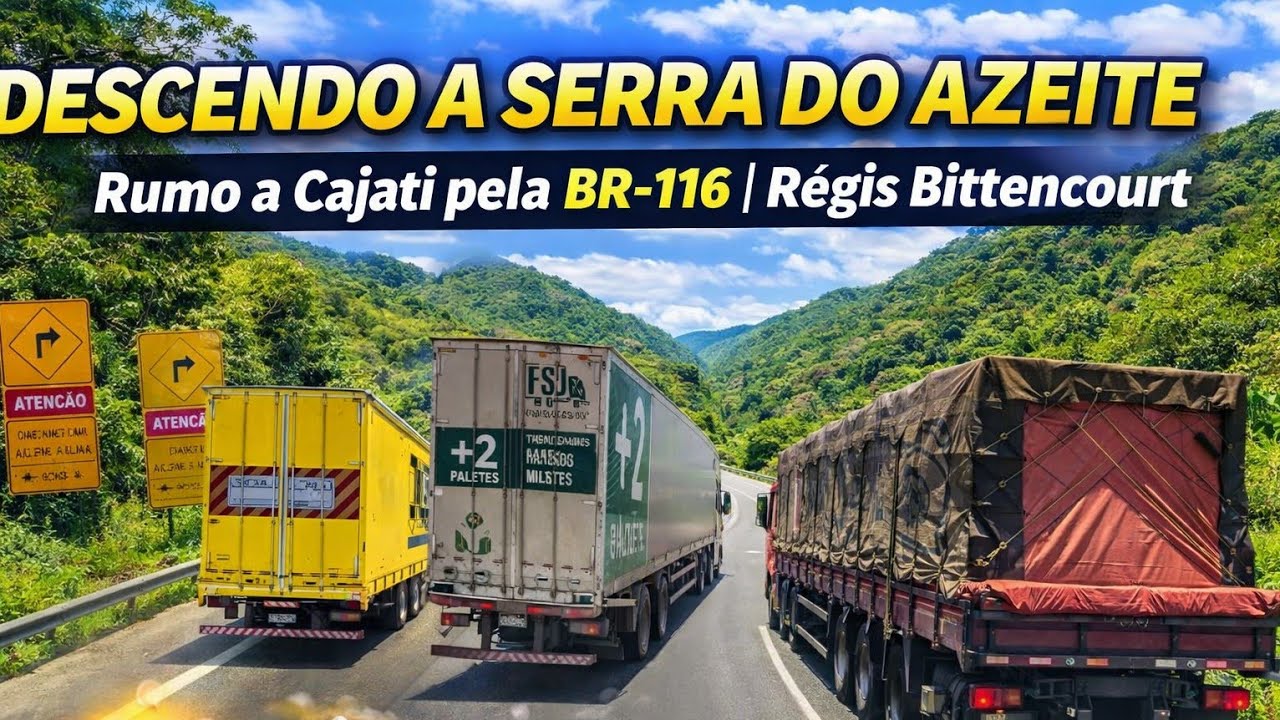 EP61/26 DESCENDO A SERRA DO AZEITE RUMO CAJATI #BR116 REGIS BITENCOURT 