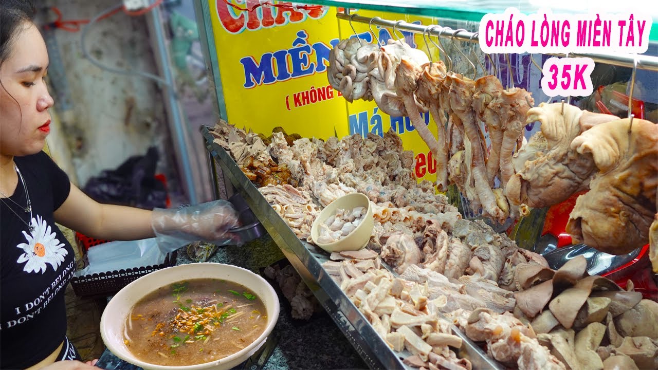 Cháo Lòng Miền Tây 35K | Nồi cháo lòng gạo rang không bột ngọt ở Sài Gòn