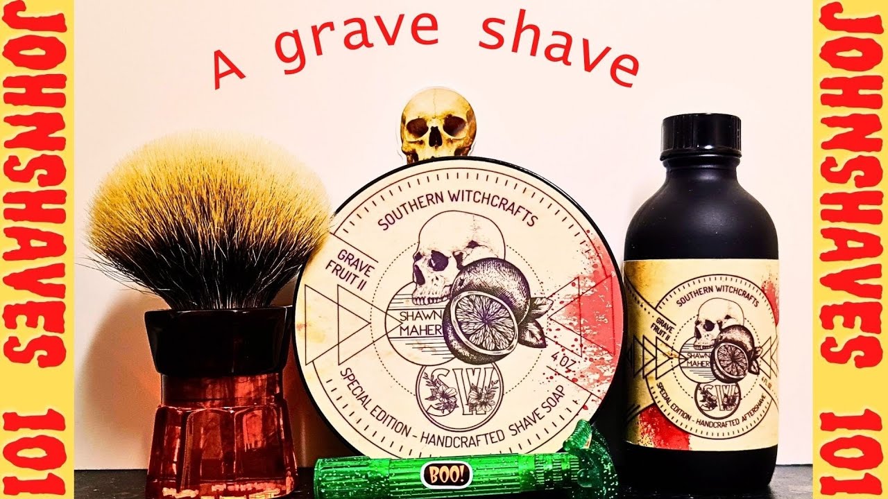 YAQI Moka Express 26 mm Badger Brush: Southern Witchcraft's Gravefruit 2 Soap&Splash:PAA La Creatura