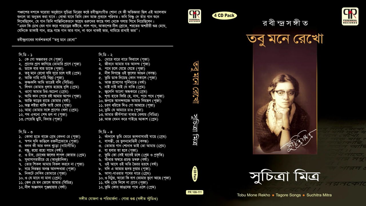 Tobu Mone Rekho Vol. 4 | Suchitra Mitra | Collection of Rabindra Sangeet | Audio Jukebox