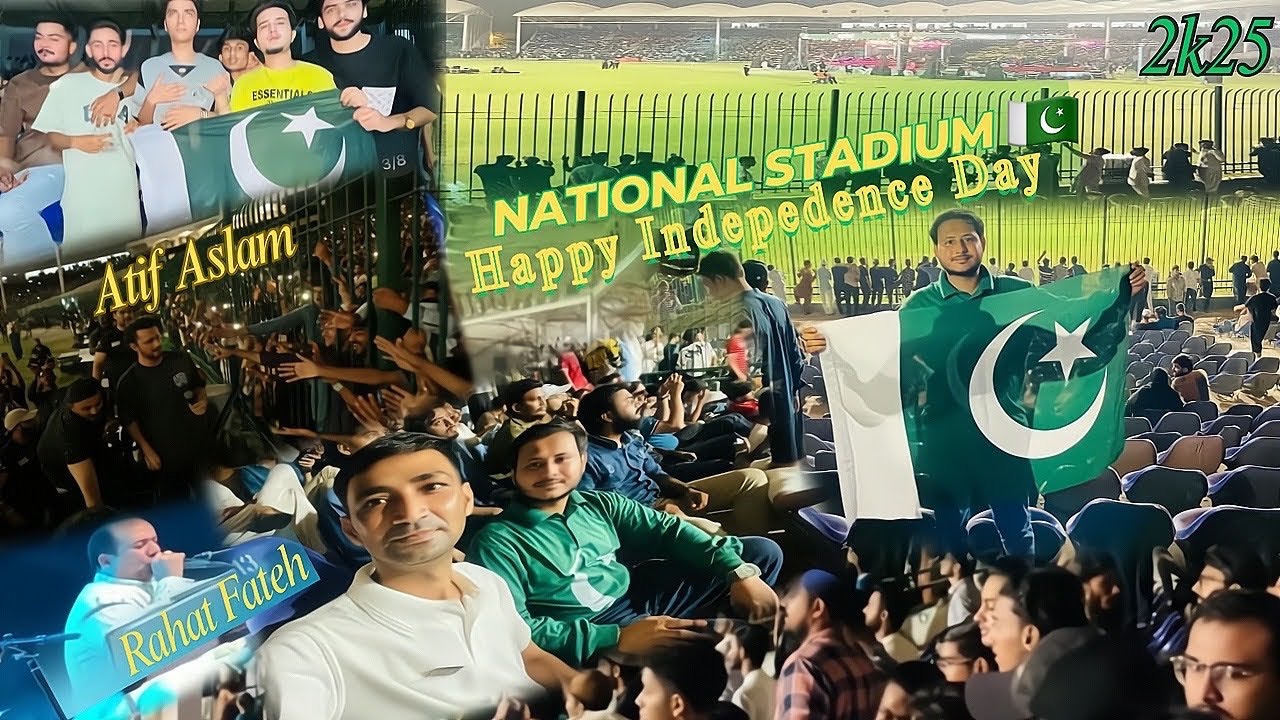 💥&ldquo;MEGA MUSICAL 🎶 NIGHT&rdquo; 🥀 At NATIONAL STADIUM Karachi ~ Atif Aslam🎤Rahat FAKhan & Stars✨ Live ~ 💚🇵🇰