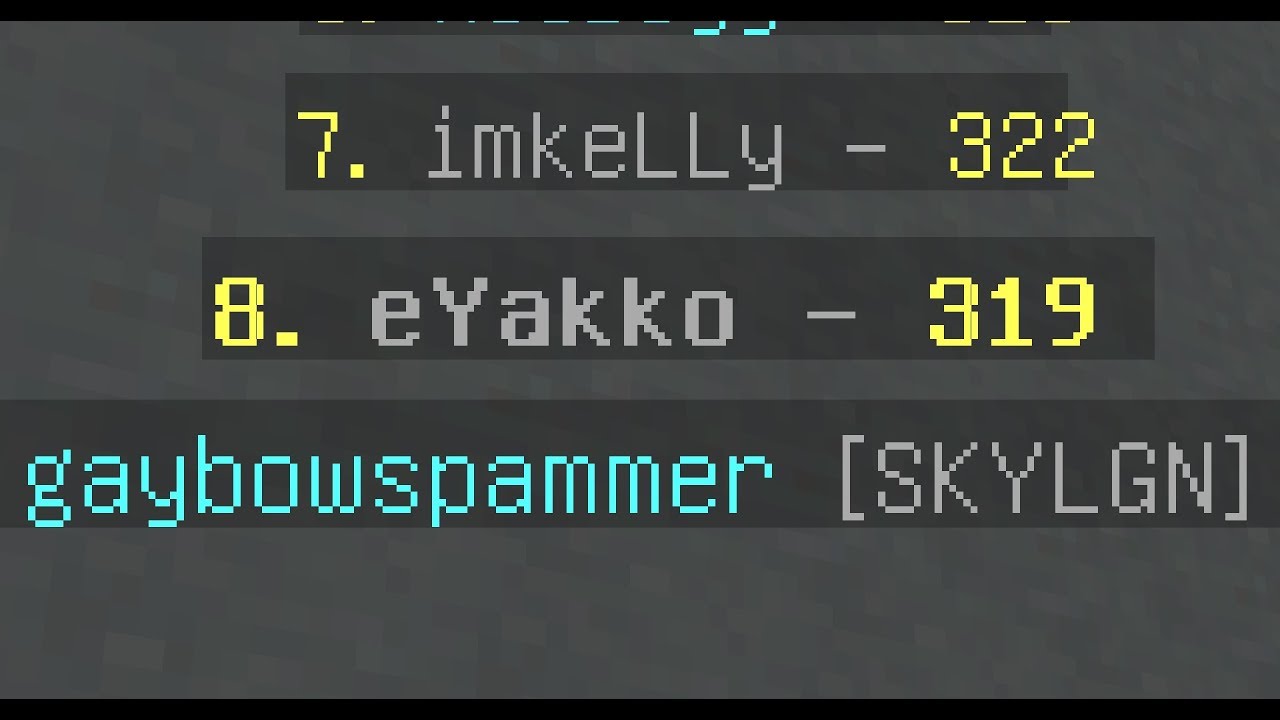 I made it on the hypixel skywars weekly kills leaderboard