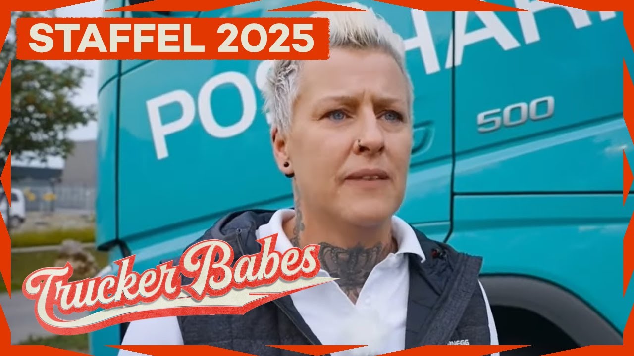 Jana auf Abwegen - mit einem 44-Tonner unterwegs auf Feldwegen | Trucker Babes | Kabel Eins