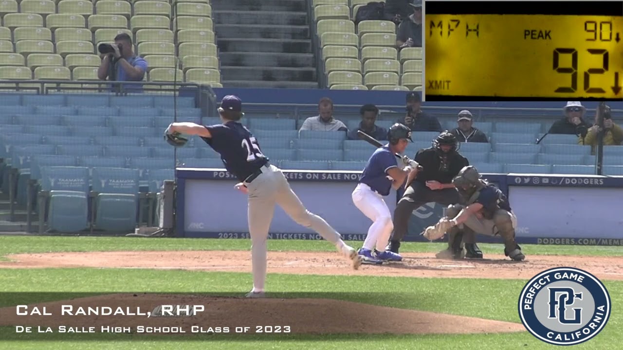 Cal Randall Prospect Video, RHP, De La Salle High School Class of 2023