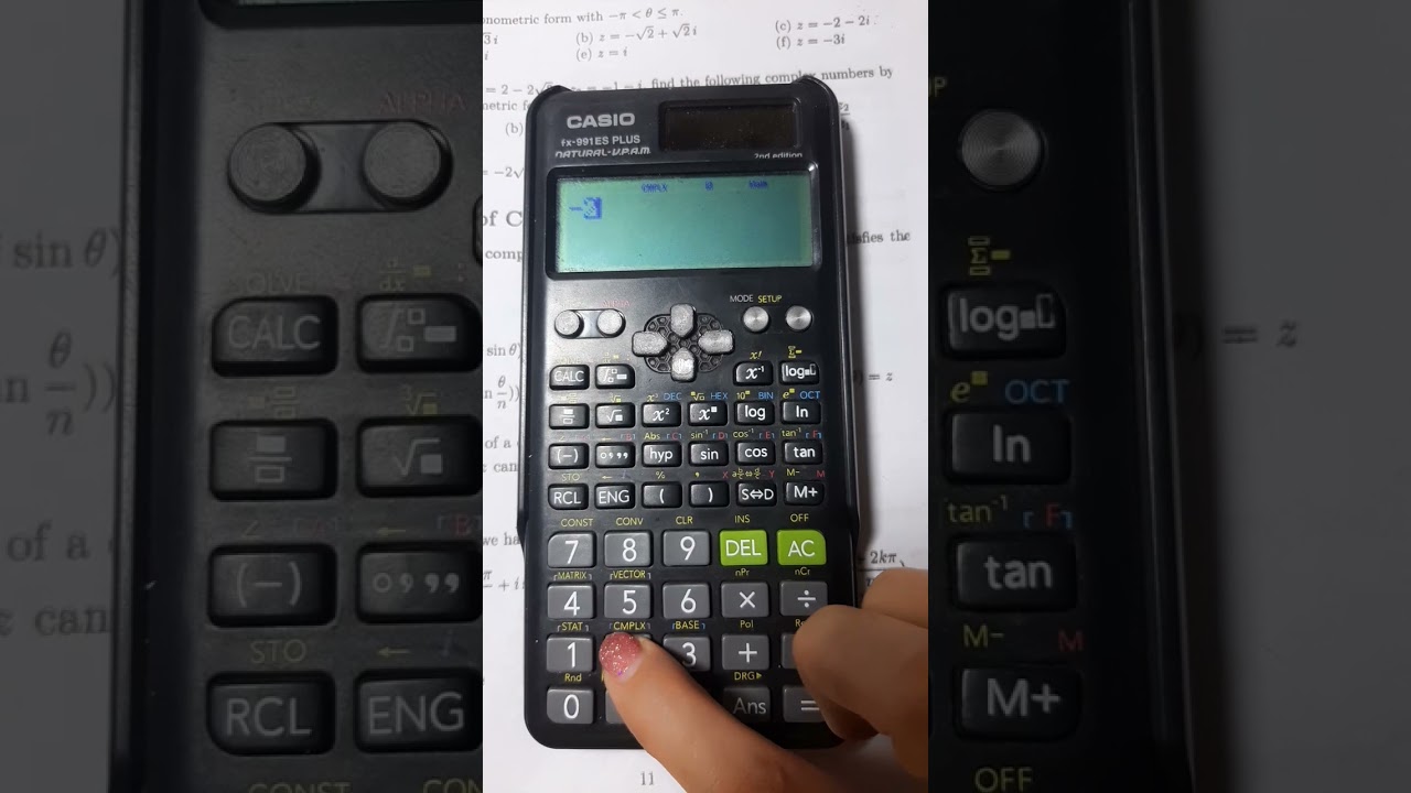 #Grade 12 polar form ကို calculator နဲ့တွက်နည်း
