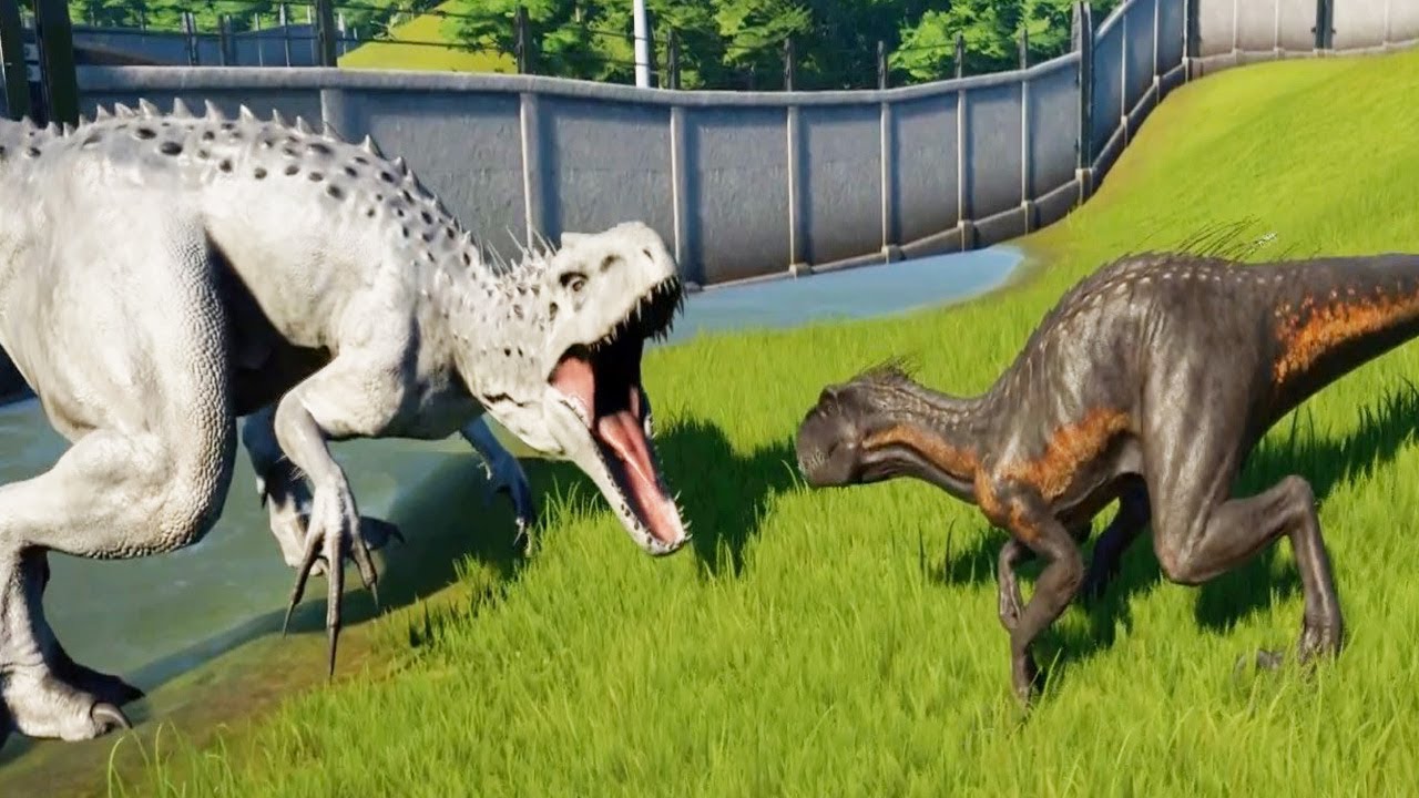 INDORAPTOR Vs INDOMINUS REX - Jurassic World Evolution