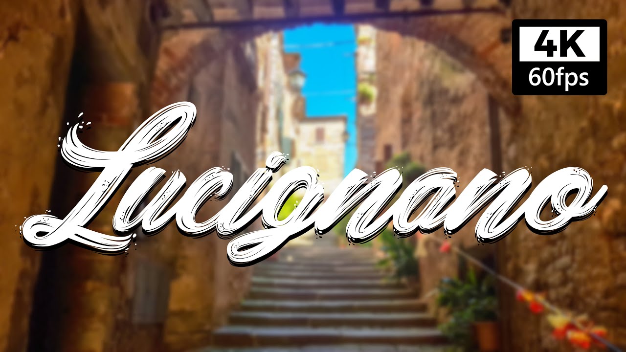【4K】LUCIGNANO Walking Tour