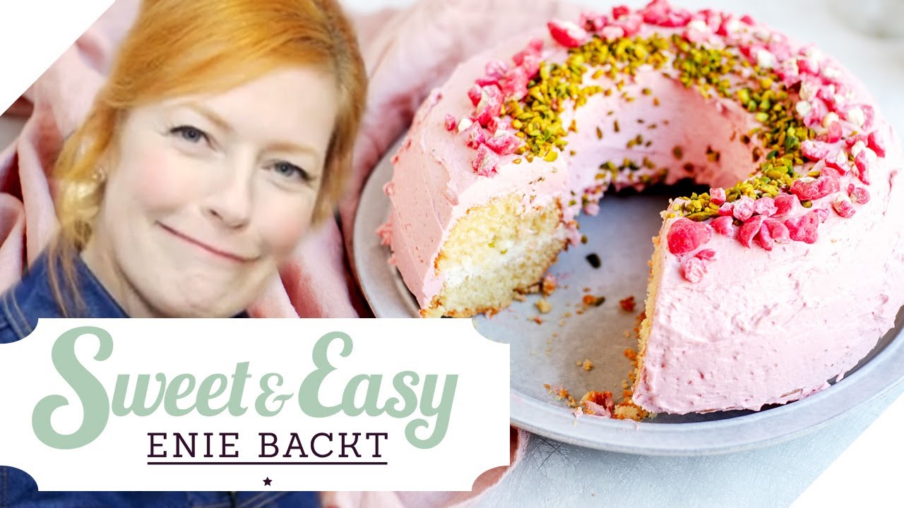 Frankfurter Kranz mit pinkem Krokant und Pistazien | Sweet & Easy - Enie backt | sixx