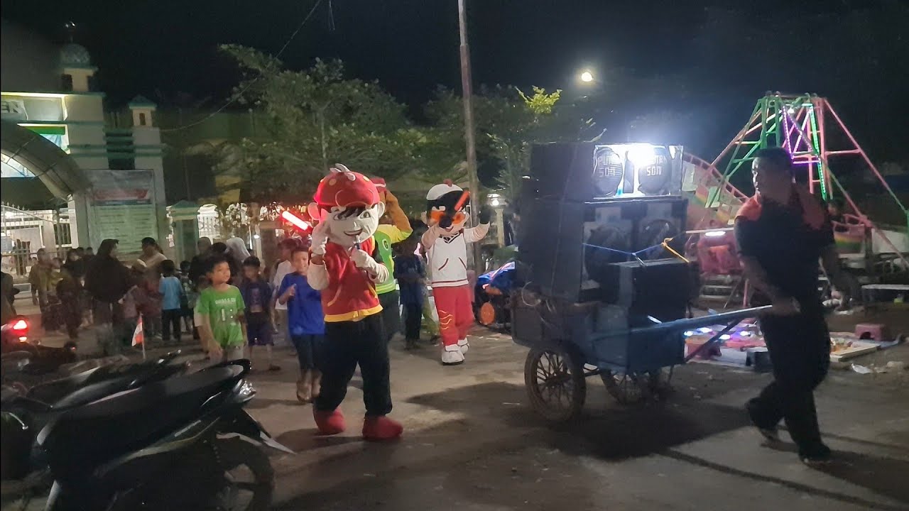 BADUT BOBOIBOY IKUT TAKBIR KELILING~BADUT GOPAL PENGEN NAIK ODONG ODONG KARAKTER