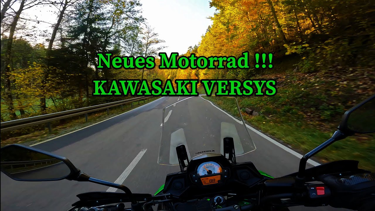 Neues Motorrad😎 - Kawasaki Versys-  4K Motovlog