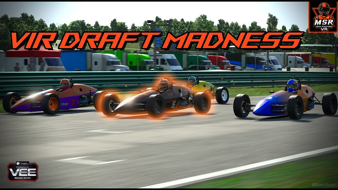 Three Wide in the Draft… Do We Survive VIR? / iRacing /