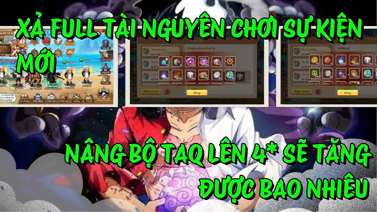 HUYỀN THOẠI HẢI TẶC - CHƠI FULL TOÀN BỘ SỰ KIỆN TUẦN | NÂNG BỘ TAQ SIÊU XỊN