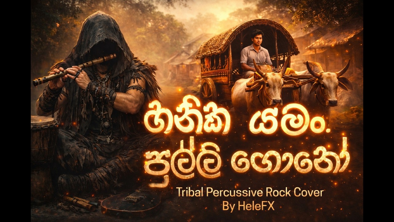 Hanika Yaman - හනික යමං පුල්ලි ගොනෝ  - Dharmadasa Walpola - Tribal Percussive Rock Cover by HeleFX
