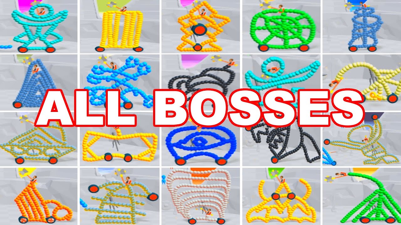 Draw Joust - All Bosses | Beating ALL BOSSES