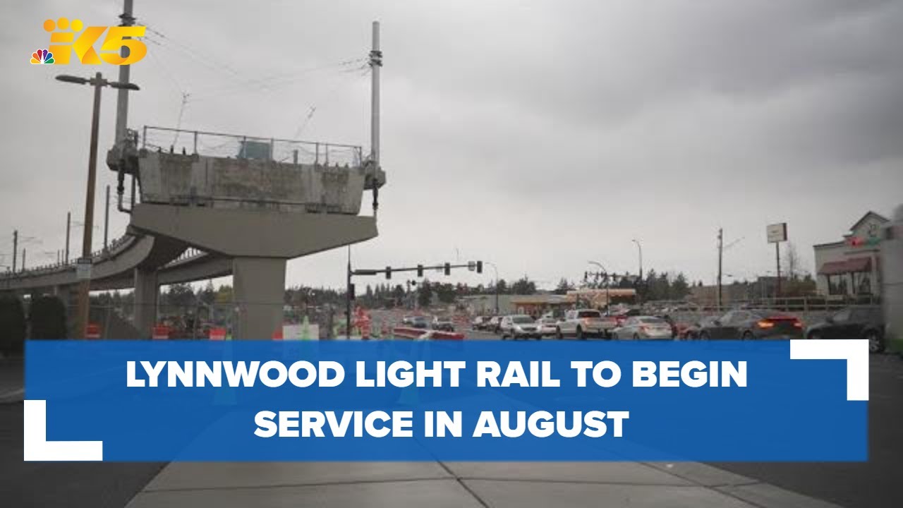 Sound Transit announces light rail will begin service in Snohomish County in August