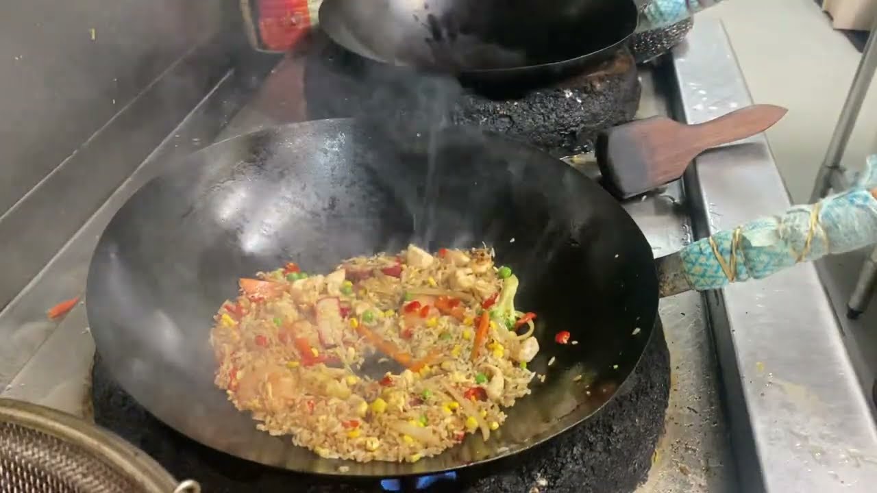 Combination fried rice/ salt ,sugar, season, light soya sauce,  sesame oil