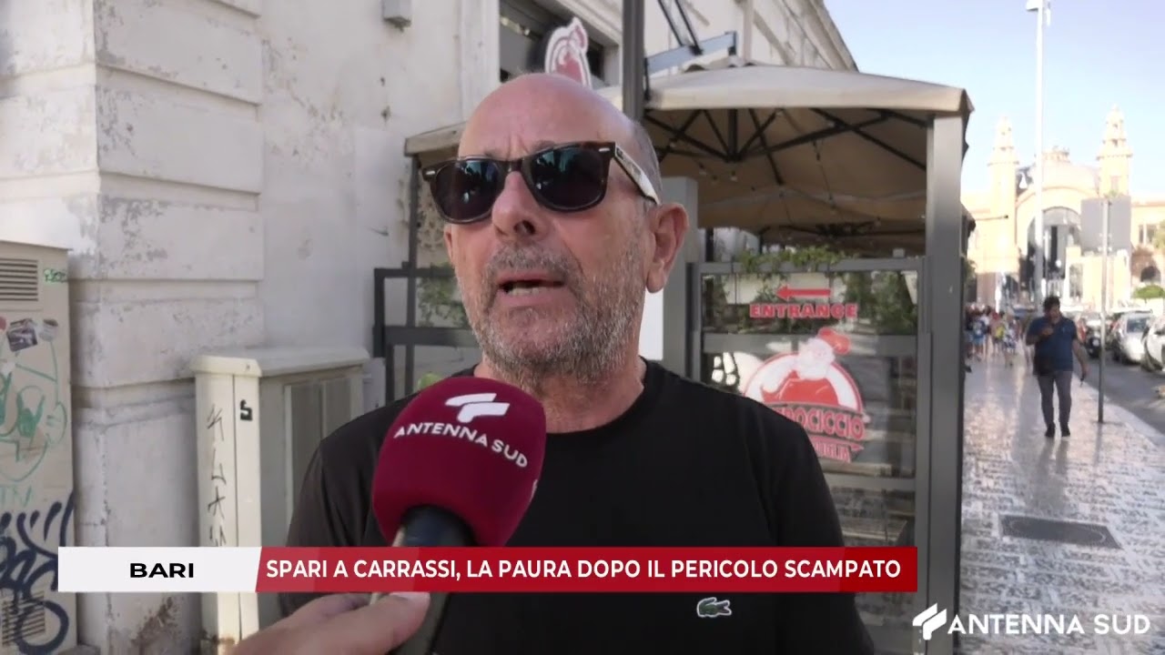 14 LUGLIO 2025 - BARI, SPARI A CARRASSI, LA PAURA DOPO IL PERICOLO SCAMPATO
