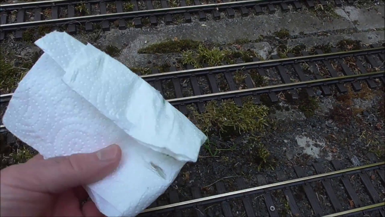 Gartenbahn Schienen reinigen, putzen ganz einfach