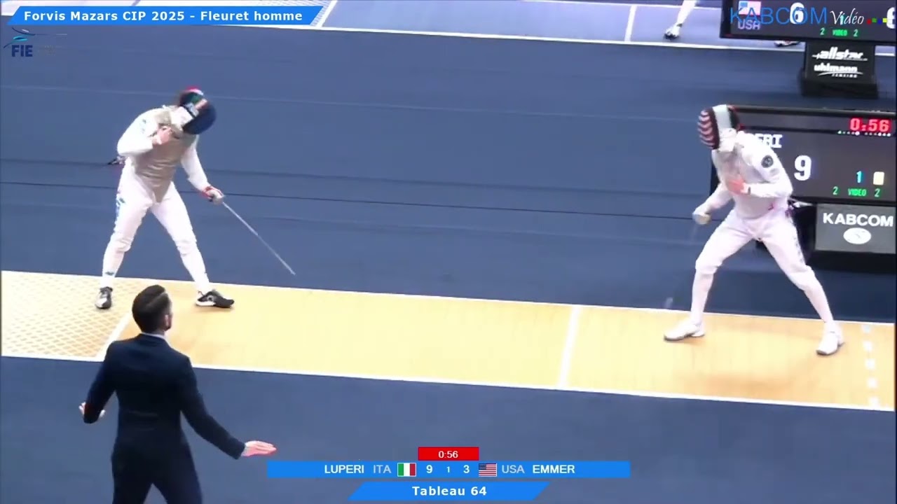 Paris World Cup 2025 SMF - L64 - Edoardo Luperi ITA v Chase Emmer USA