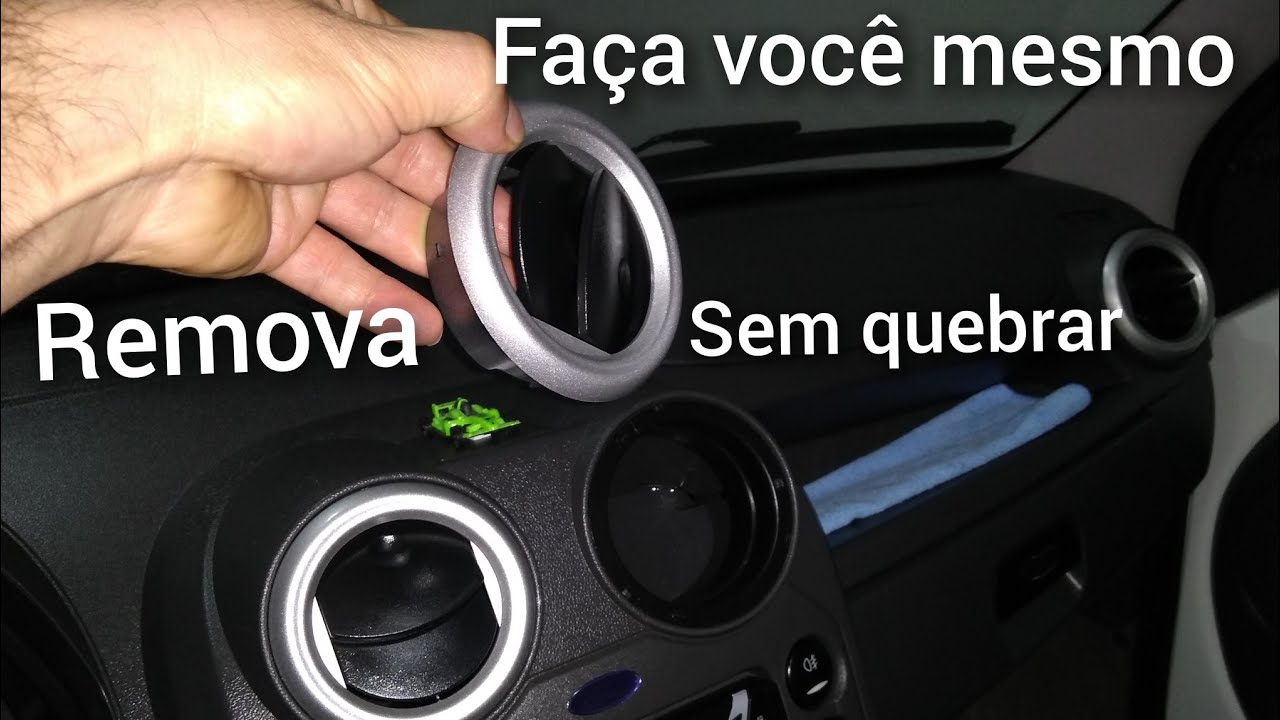 Como remover difusor de ar do Ford Ka sem ferramentas.