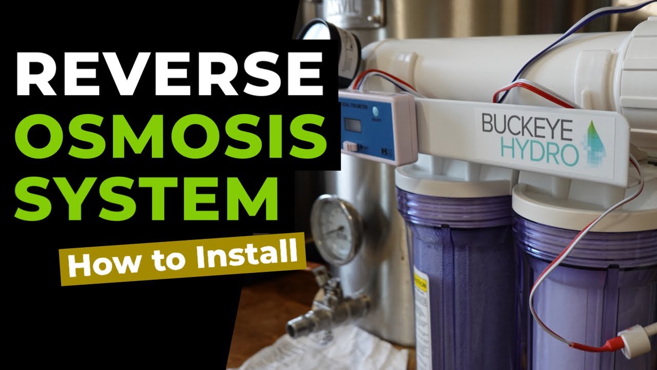 How to Install Reverse Osmosis Water System for Homebrewery [ Buckeye Hydro Review ]