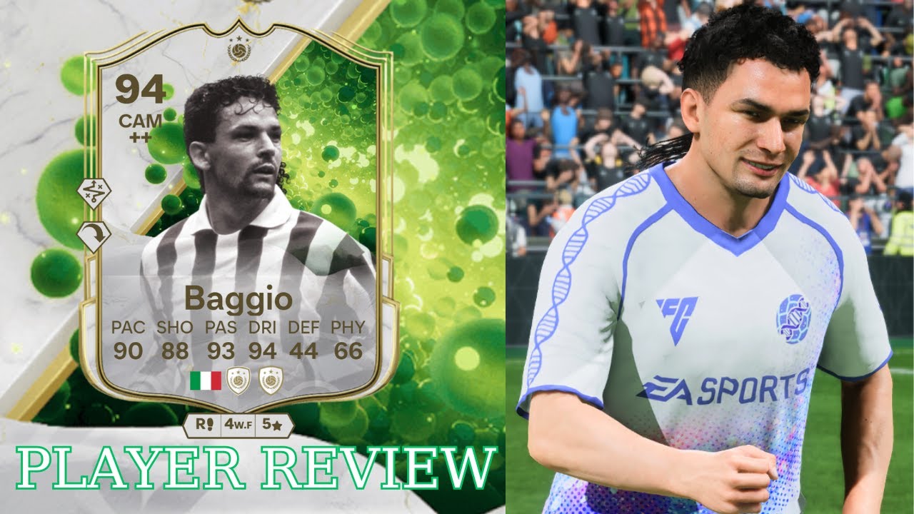 DRIBBLER!⚽️ 94 GRASSROOT GREATS ICON Baggio PLAYER REVIEW - EA FC 25
