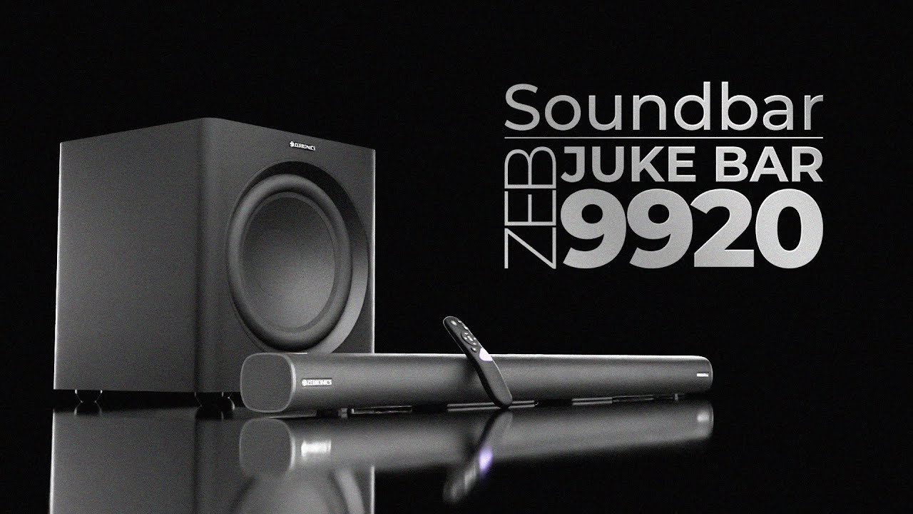 Zebronics | 900W Soundbar with 12&rdquo; Subwoofer | Juke Bar 9920