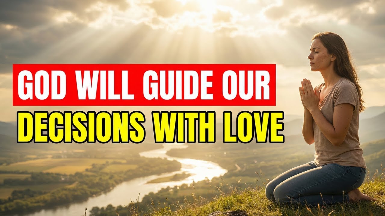 PRAY THIS TODAY: God will guide our decisions with love, even when the path seems dark.