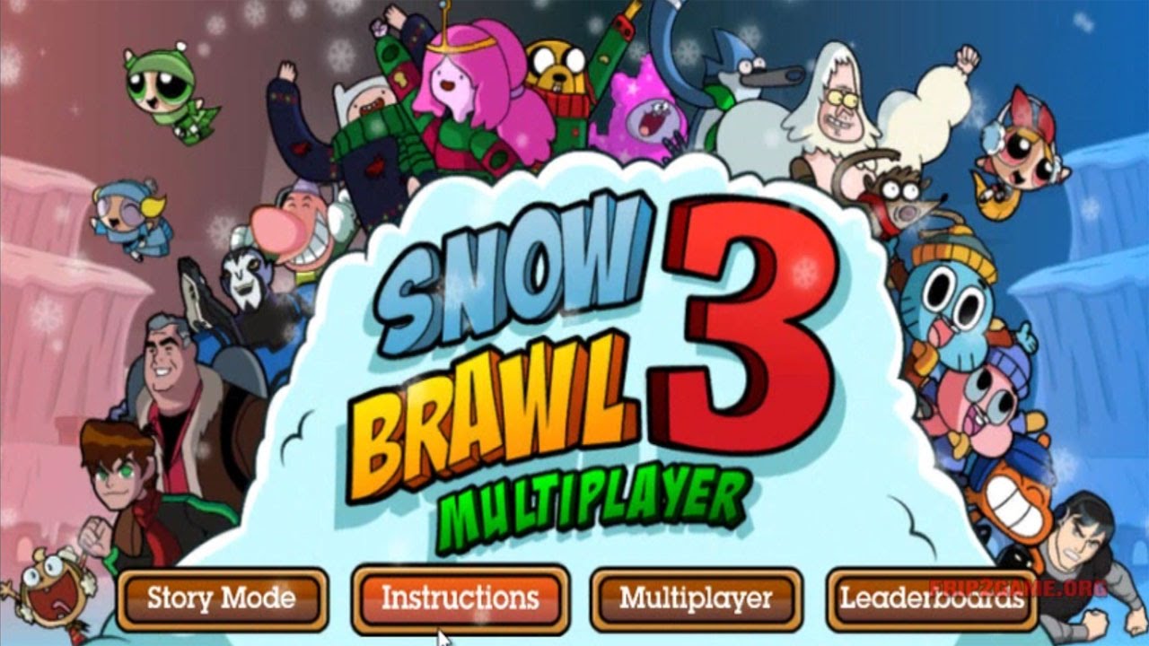 Snow Brawl Fight 3 - Ben 10 Team Win