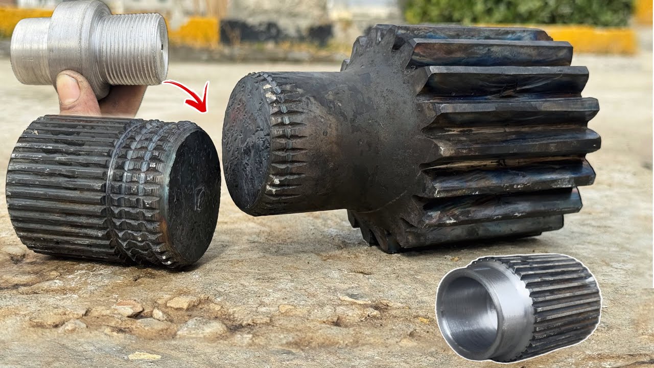 From Broken to Brand New: //Swing Motor Drive Shaft \\ Repair With Just a Master Mechanic’s Machine