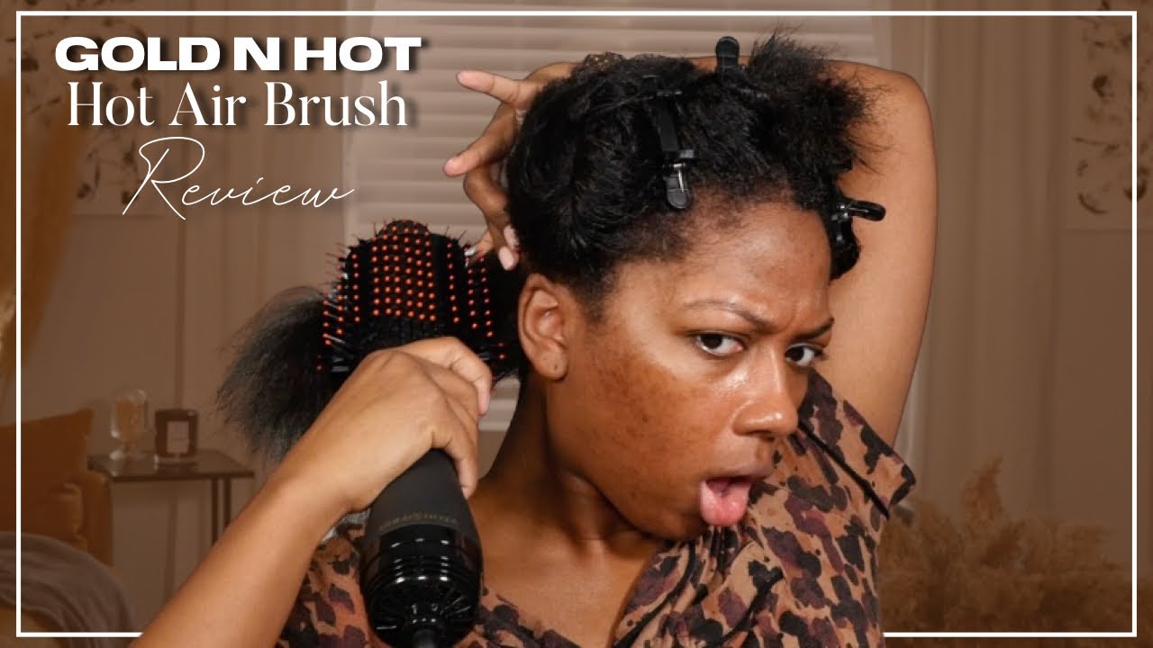 Gold N Hot Hair Dryer Brush Review | Blow Dry & Style All in One? | Niara Alexis