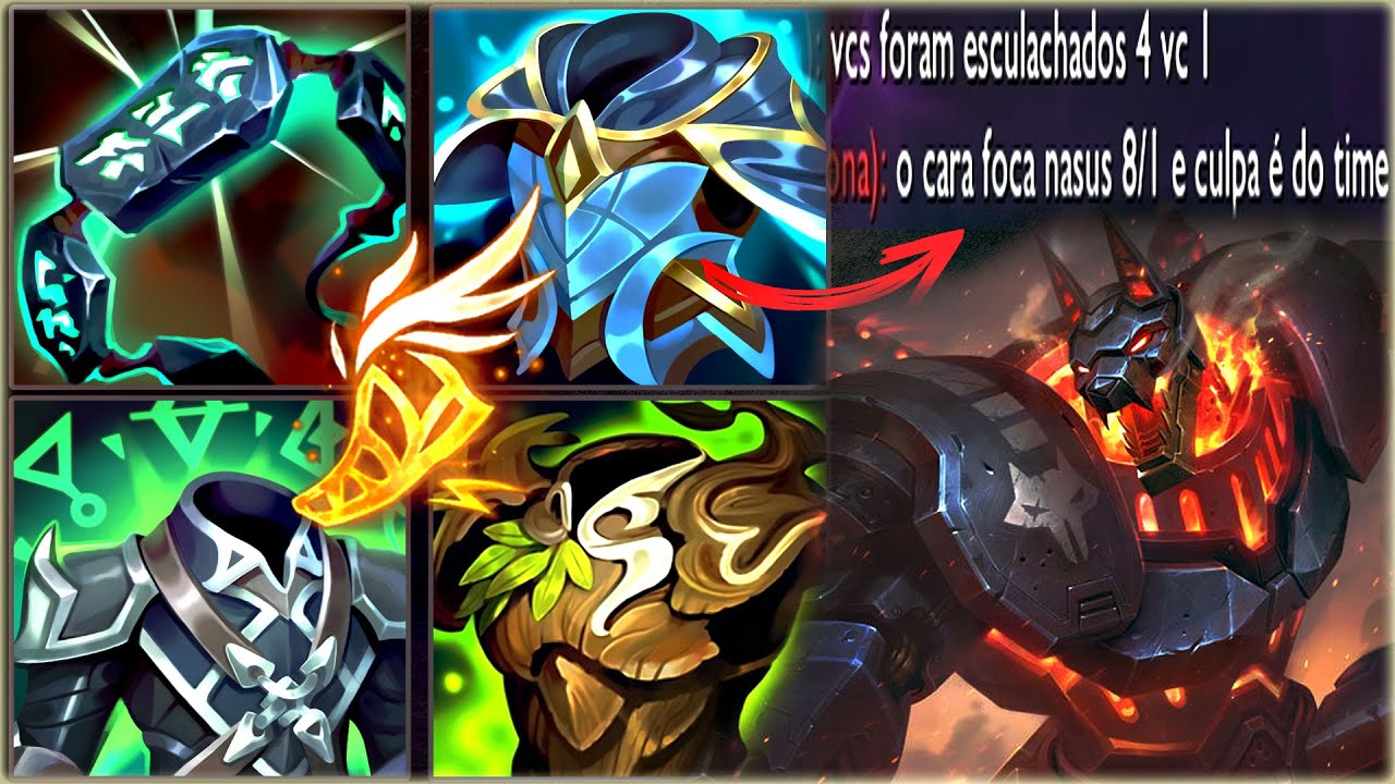 ESCOLHERAM 4 AP CONTRA UM NASUS, BUILDEI FULL RESISTÊNCIA MÁGICA E FIQUEI IMORTAL KKK