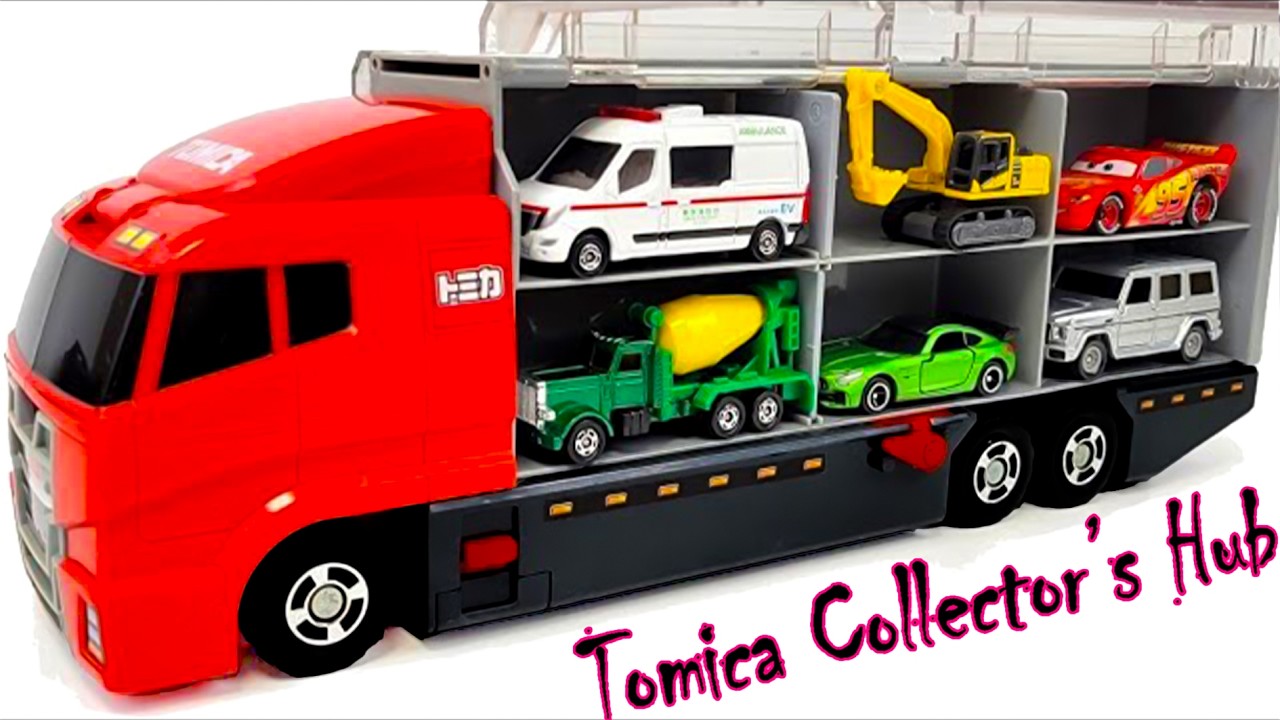 トミカ☆世界の高級な車のミニカーを開封してコンボイへ収納！ホンダ スプランキもある☆Tomica 