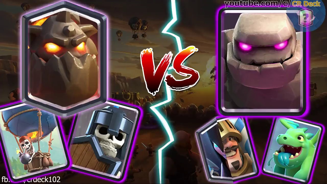 Lavaloon Guards vs Golem Beatdown Deck | Clash Royale CR Deck