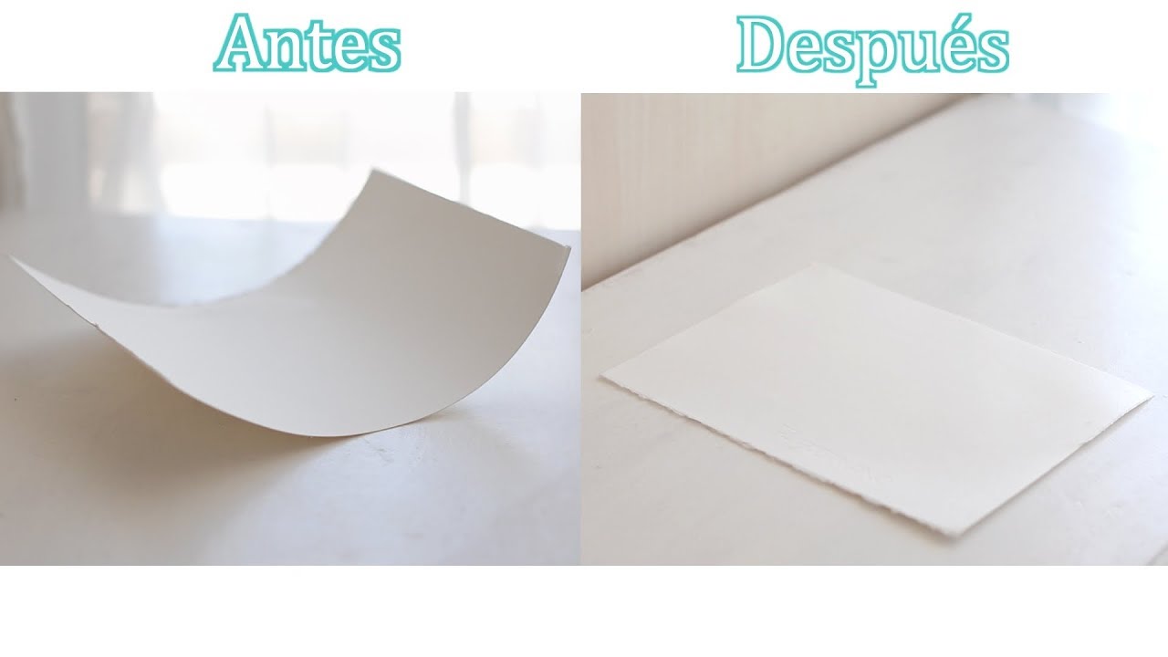 como mantener liso el papel de acuarela