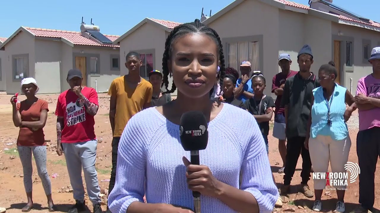 Unfinished RDP houses occupied