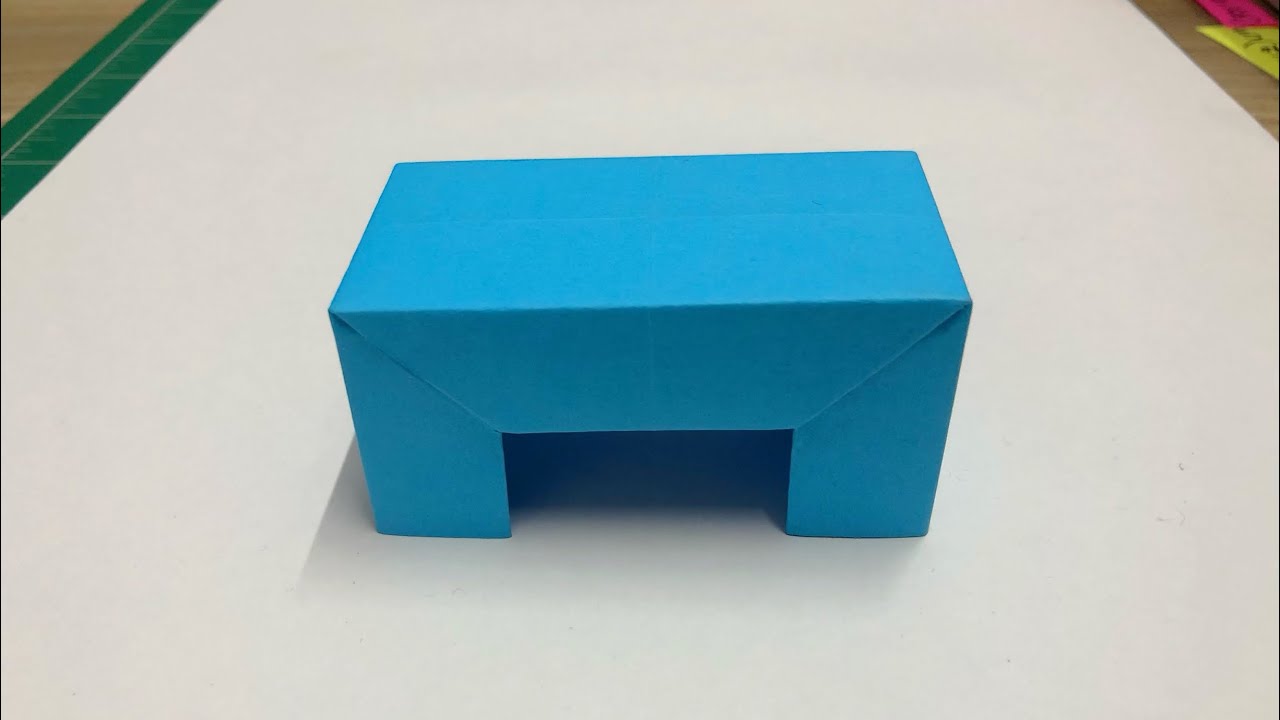 How To Make a Paper Table - Easy Origami Table (Paper Furniture) Making Tutorial