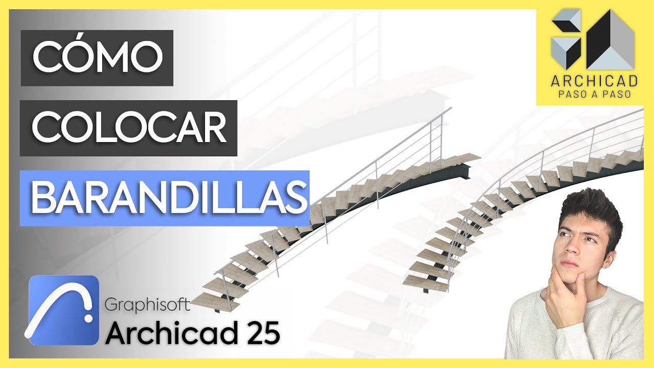 Sabías esto de las BARANDILLAS? | Asociativo - Estático | Archicad 25 | 2022 🚀