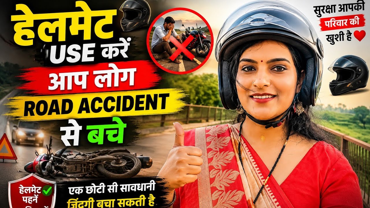 Helmet Use Kare! Road Accident Se Bache | Road Safety Awareness Vlog 🪖🚦